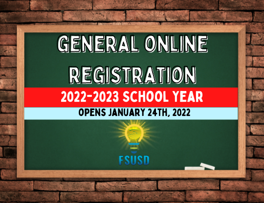 General Online Registration 2022-2023 School Year