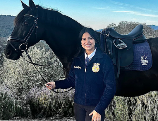 Jennifer Lopez-Ruiz with her horse